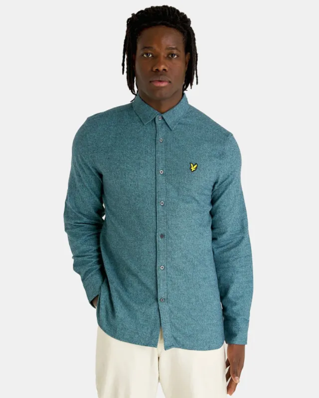 Marl Flannel Shirt sold by Lyle & Scott