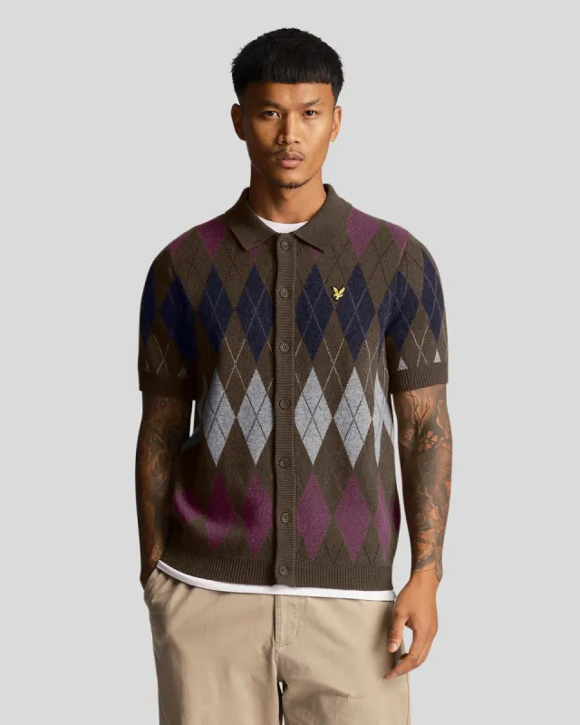 Argyle Polo Shirt made by Lyle & Scott