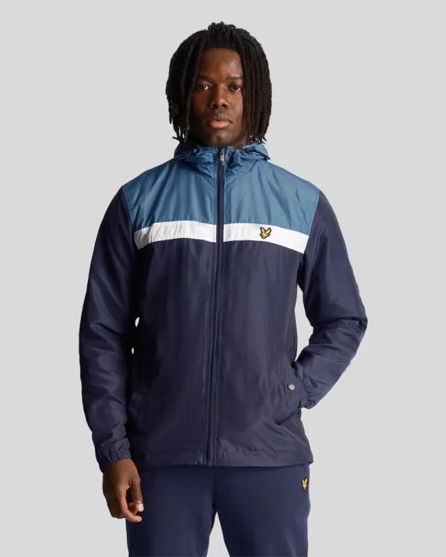 Sports Colour Block Zip Through Hooded Jacket sold by Lyle & Scott