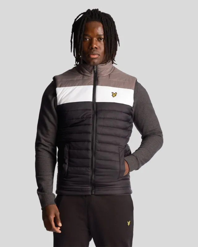 Sports Colour Block Gilet sold by Lyle & Scott