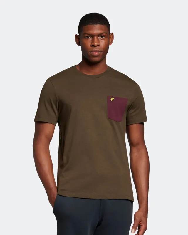 Contrast Pocket T-Shirt sold by Lyle & Scott