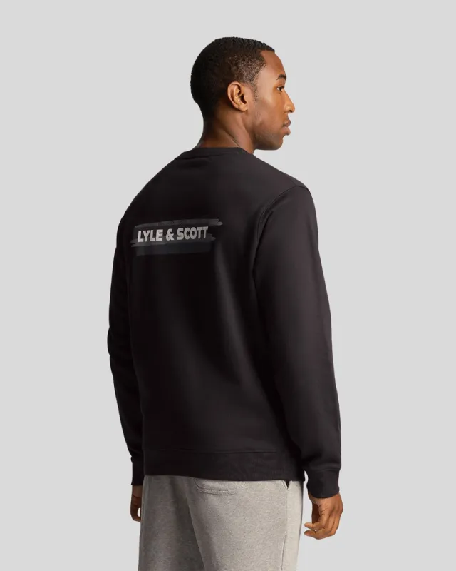 Slope Graphic Print Sweatshirt sold by Lyle & Scott