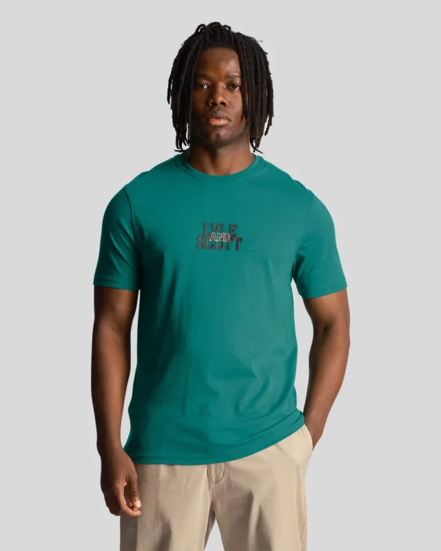 Varsity Embroidery T-Shirt made by Lyle & Scott