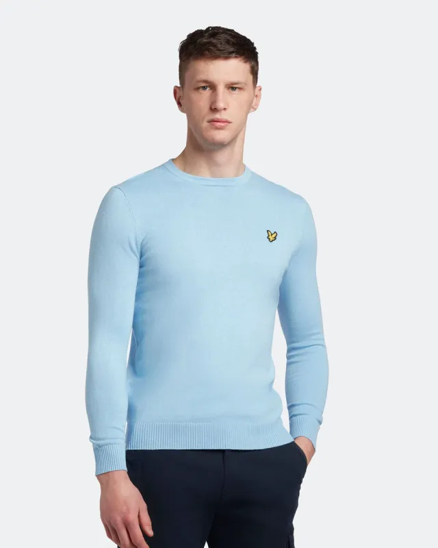 Cotton Merino Crew Neck Jumper sold by Lyle & Scott