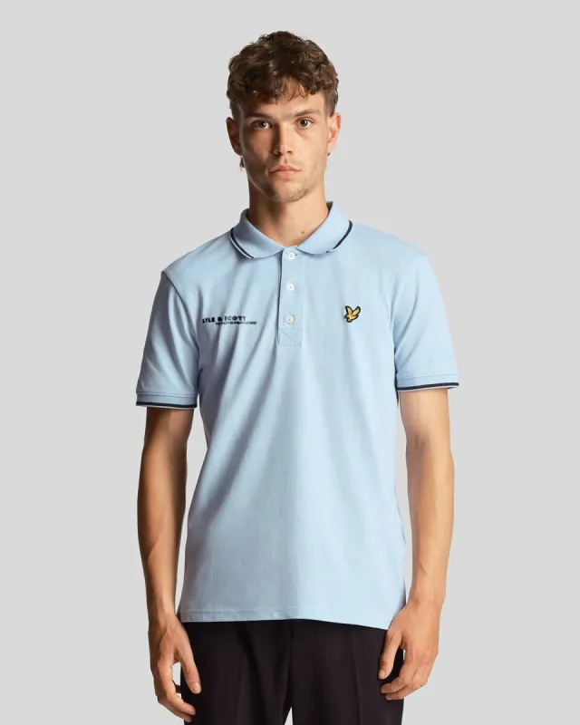 Tipped Polo Shirt Co-Ordinates Print sold by Lyle & Scott