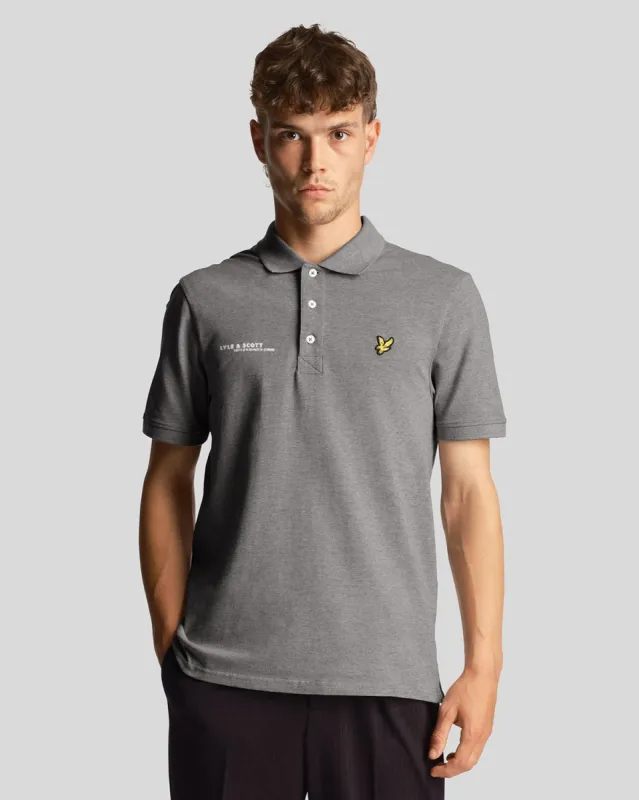 Plain Polo Shirt Co-Ordinates Print sold by Lyle & Scott