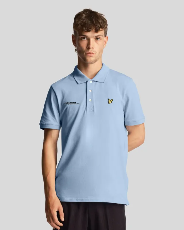 Plain Polo Shirt Co-Ordinates Print sold by Lyle & Scott