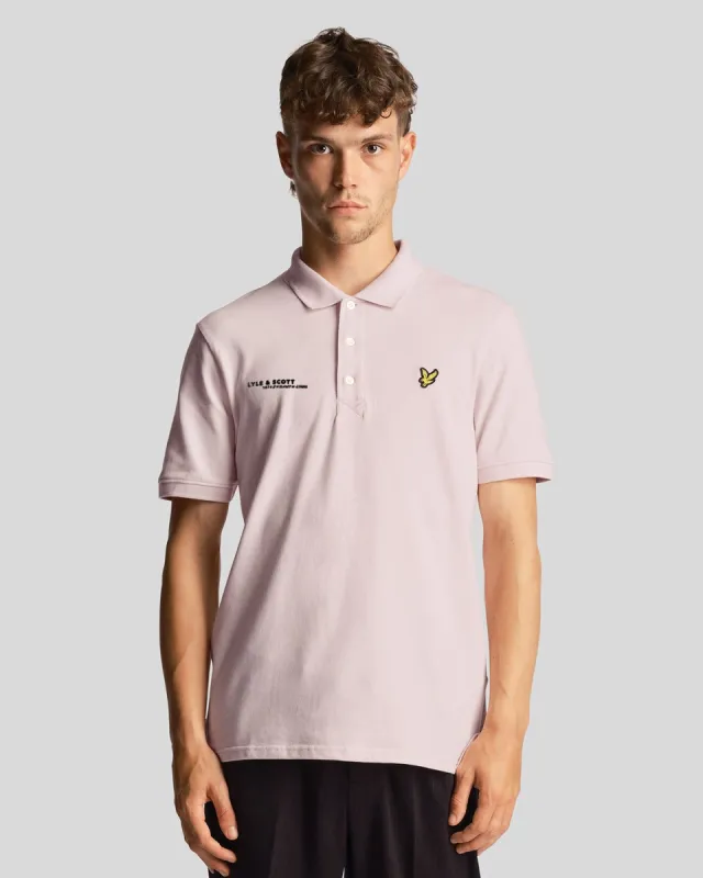 Plain Polo Shirt Co-Ordinates Print sold by Lyle & Scott