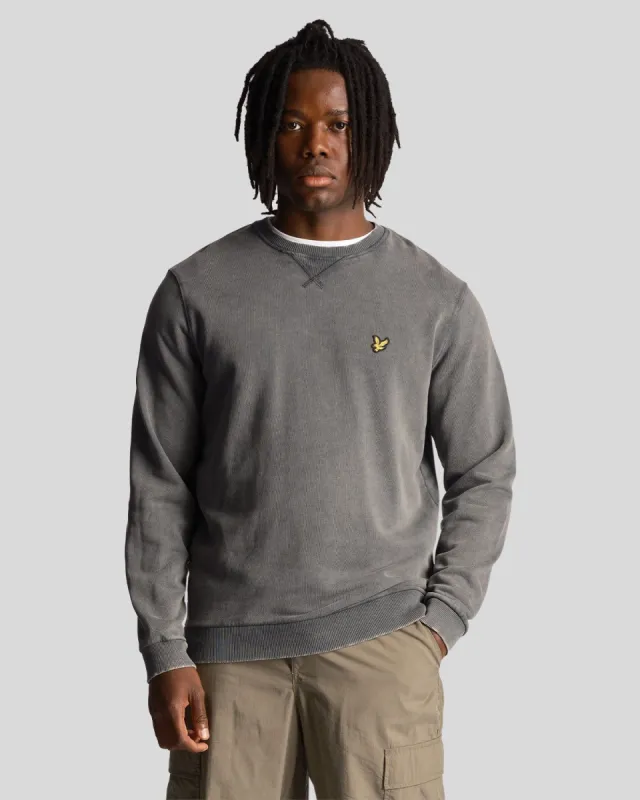Washed Crew Neck Sweatshirt sold by Lyle & Scott