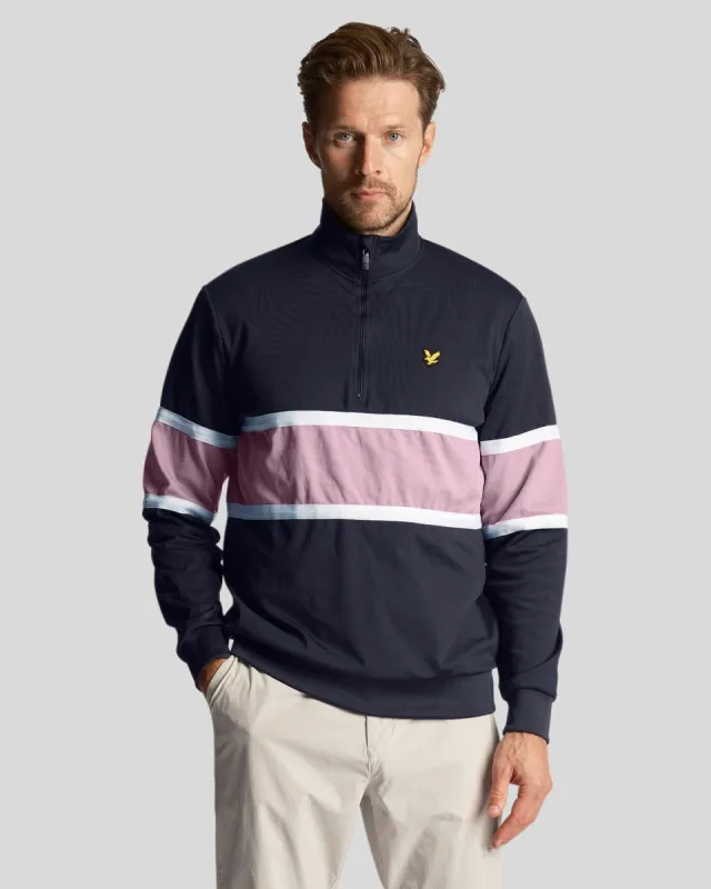 Golf Colour Block Midlayer made by Lyle & Scott