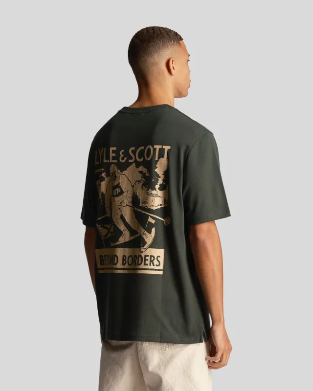Skier Graphic T-Shirt sold by Lyle & Scott