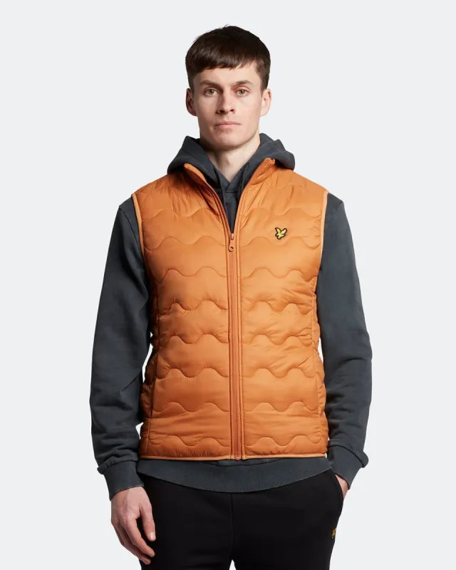 Crest Quilted Gilet Plus sold by Lyle & Scott