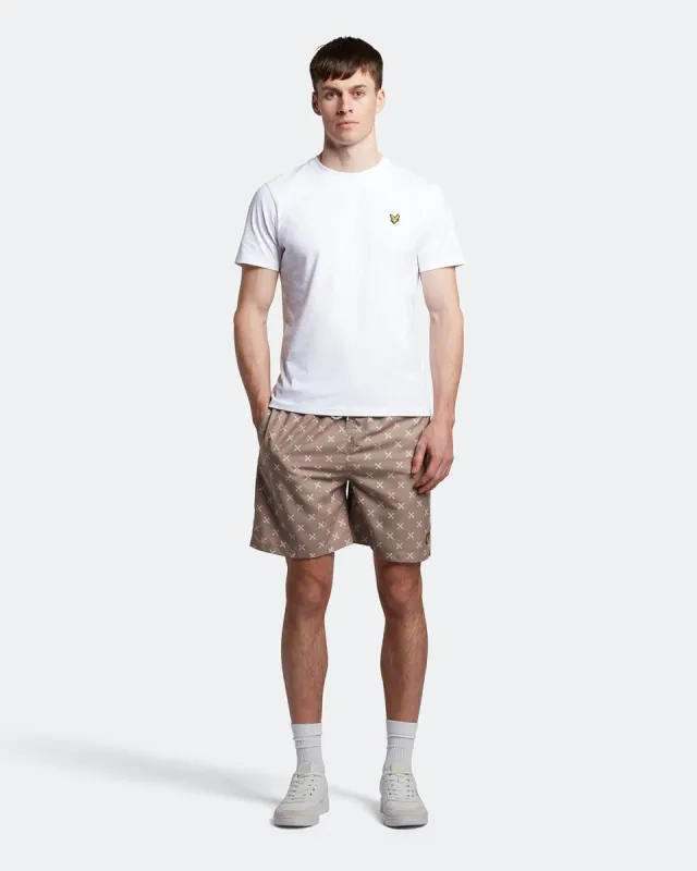 Shuttle Print Swim Short Plus sold by Lyle & Scott