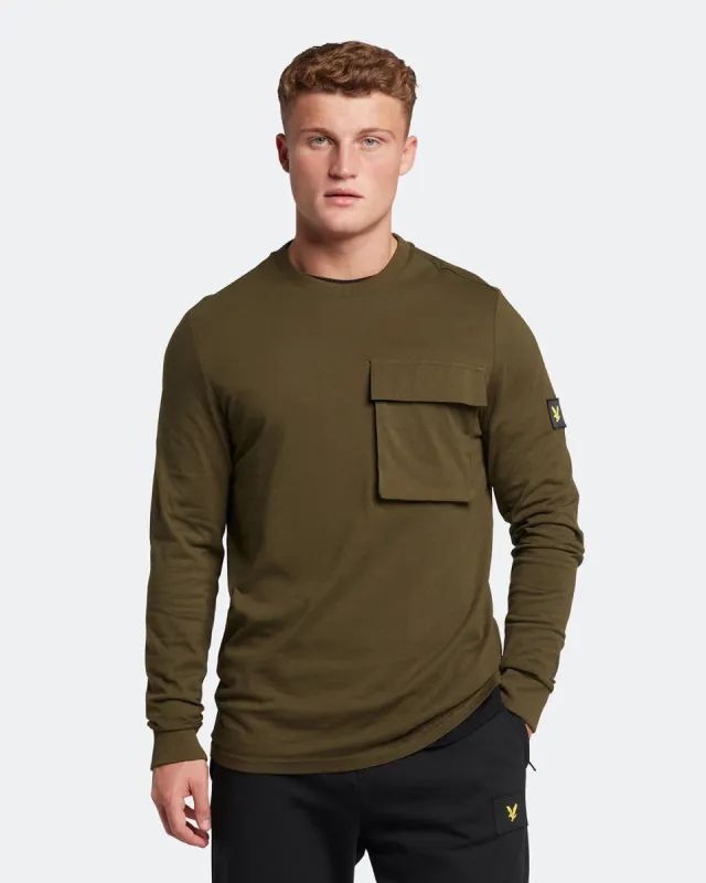 Casuals Pocket Long Sleeve T-Shirt sold by Lyle & Scott
