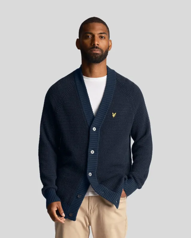 Birdseye Cardigan sold by Lyle & Scott