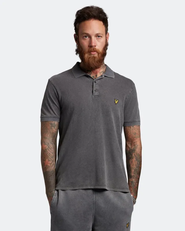 Washed Pique Polo Shirt sold by Lyle & Scott
