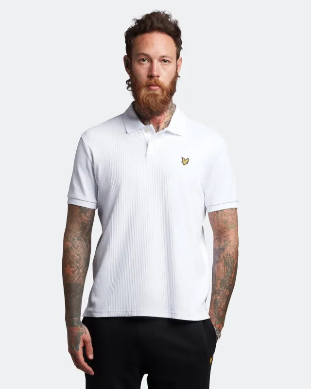 Tonal Striped Polo Shirt sold by Lyle & Scott