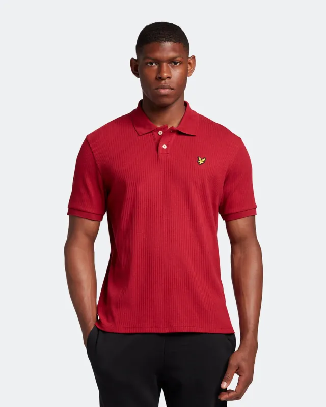 Tonal Striped Polo Shirt sold by Lyle & Scott