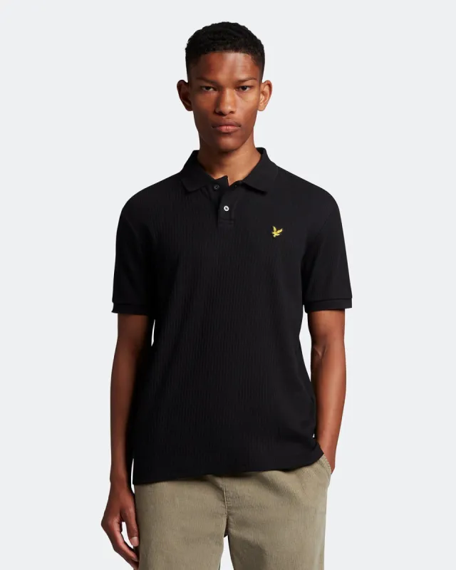 Tonal Striped Polo Shirt sold by Lyle & Scott