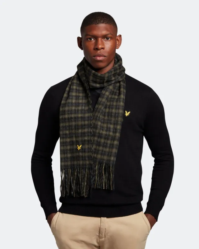 Tartan Lambswool Scarf sold by Lyle & Scott