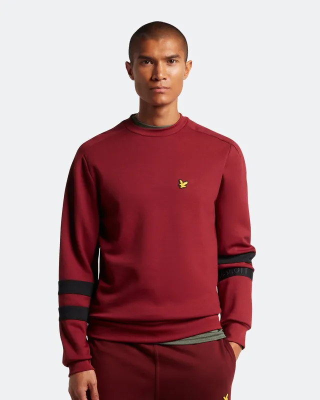Sports Sleeve Stripe Crew Neck Sweatshirt sold by Lyle & Scott