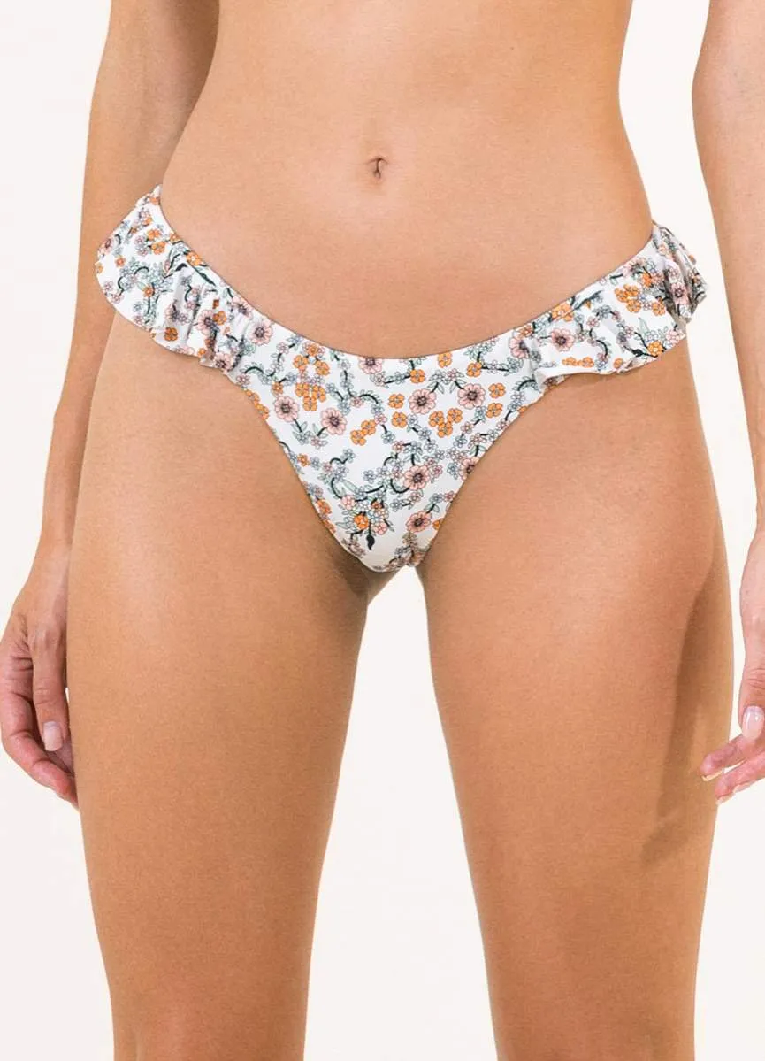 Maaji White Ditsy Kali Ruffle Bikini Bottom sold by Maaji product image thumbnail 2
