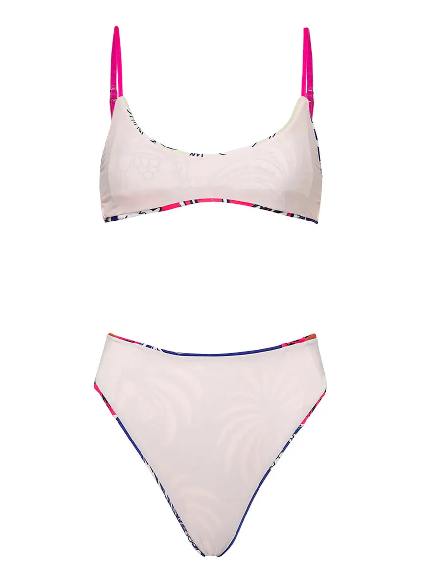 Maaji Periwinkle Palms Sussac High Rise Classic Bikini Bottom sold by Maaji product image thumbnail 5