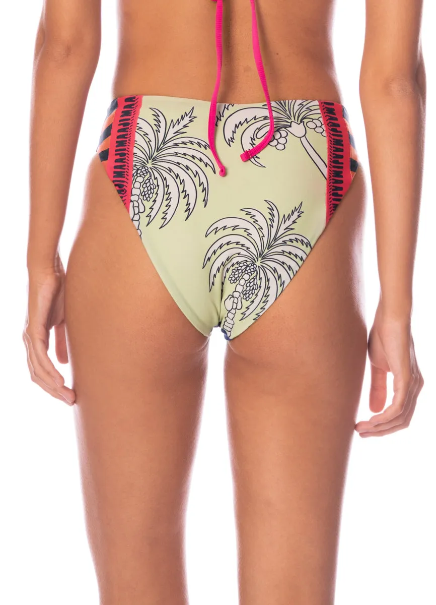 Maaji Periwinkle Palms Sussac High Rise Classic Bikini Bottom sold by Maaji product image thumbnail 4