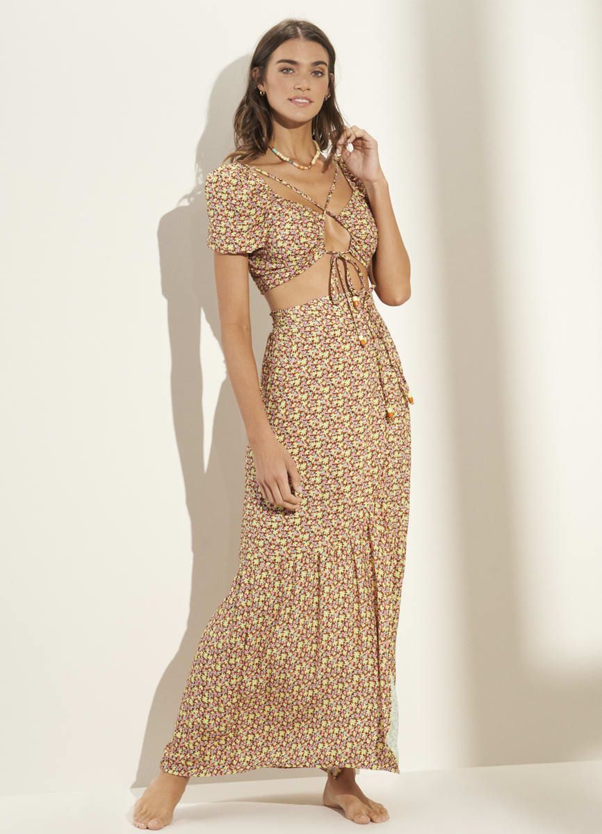 Maaji Radiant Meadow Riley Beachwear Crop Top sold by Maaji