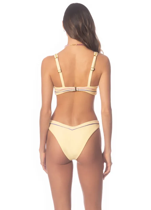 Maaji Panacota Resplendent Regular Rise Double V Bikini Bottom made by Maaji
