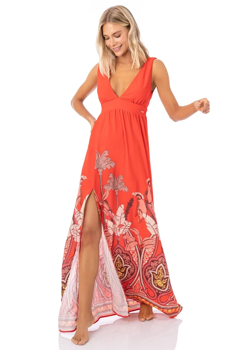 Maaji Parrot Palms Clementina Long Dress sold by Maaji