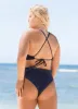 Maaji Blue Spruce Suzy Q High Rise/High Leg Bikini Bottom sold by Maaji