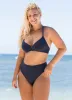 Maaji Blue Spruce Suzy Q High Rise/High Leg Bikini Bottom sold by Maaji