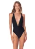 Maaji Jade Black Safri Plunge One Piece sold by Maaji