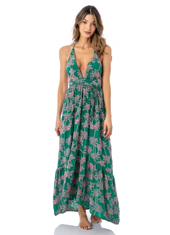 Maaji Embroidered Palms Moon Bay Long Dress sold by Maaji
