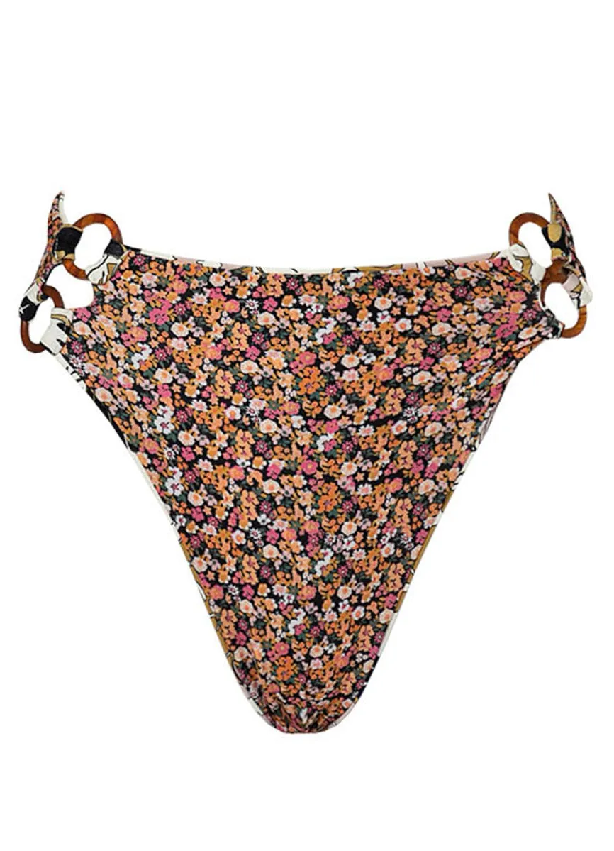 Maaji Vintage Garden Sussana High Rise Double Ring Side Bikini Bottom sold by Maaji product image thumbnail 5