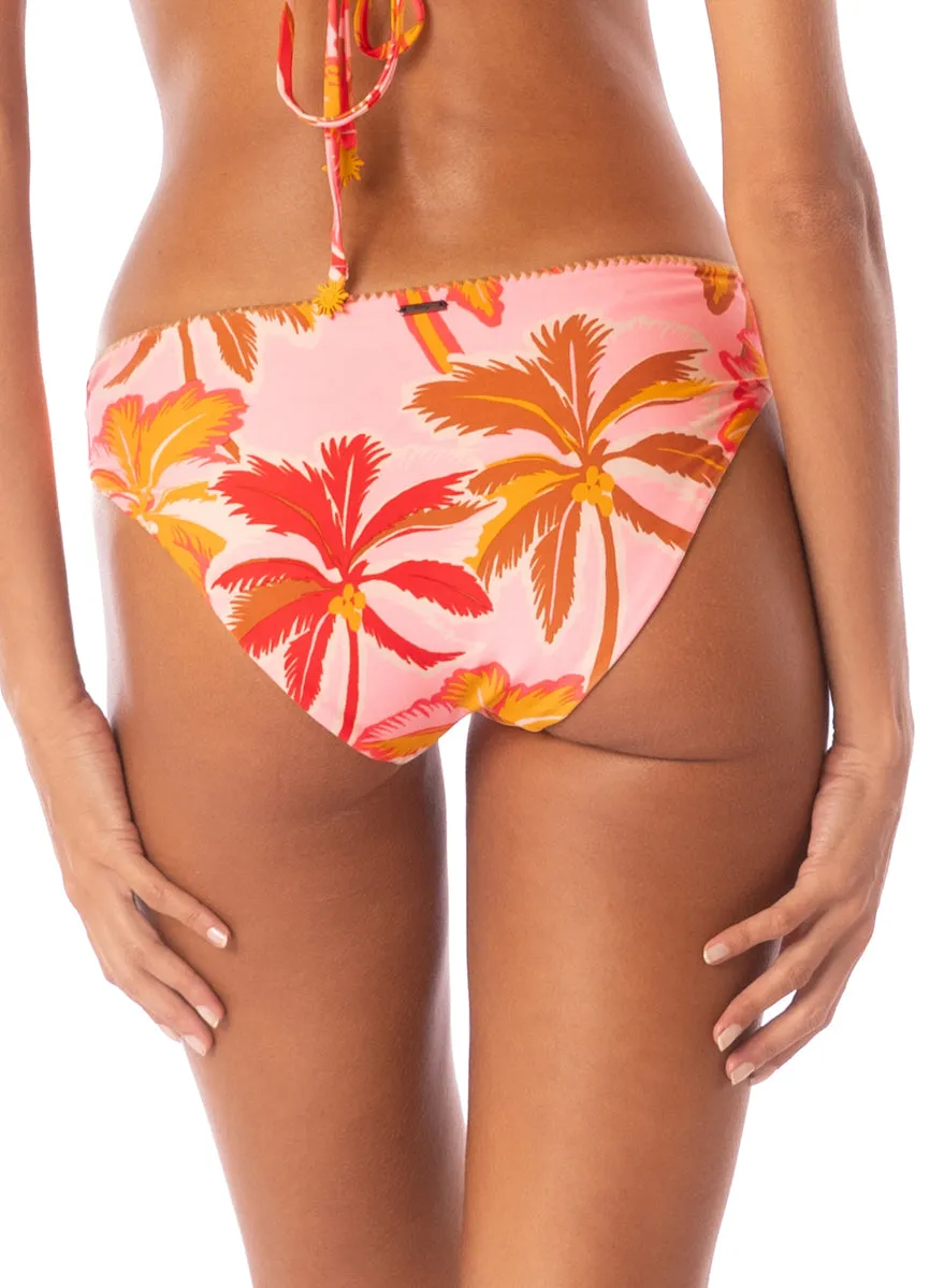 Maaji Pink Palms Sublimity Regular Rise Classic Bikini Bottom sold by Maaji product image thumbnail 4