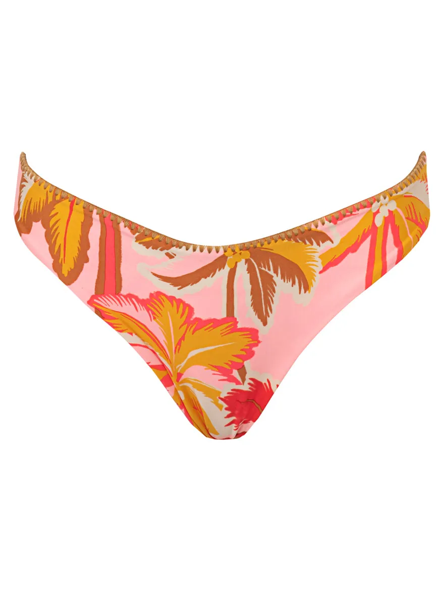 Maaji Pink Palms Sublimity Regular Rise Classic Bikini Bottom sold by Maaji product image thumbnail 5