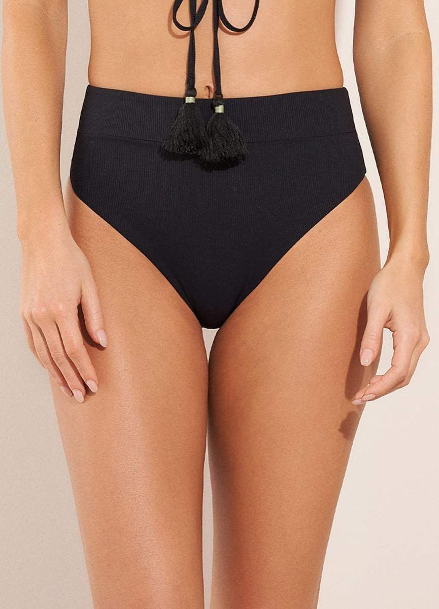 Maaji Black Midnight Suzy Q High Rise/High Leg Bikini Bottom sold by Maaji product image thumbnail 2
