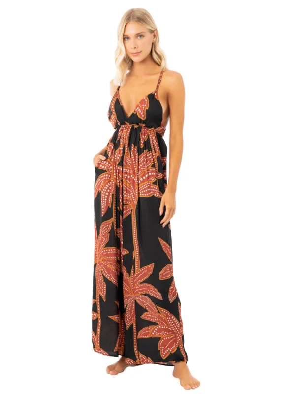Maaji Burgundy Palma Monroe Beachwear Jumpsuit sold by Maaji