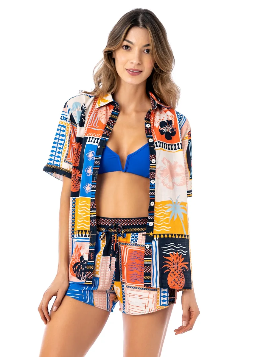 Maaji Paradise Postals Saona Long Shirt sold by Maaji product image thumbnail 3