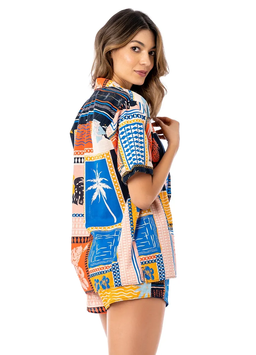 Maaji Paradise Postals Saona Long Shirt sold by Maaji product image thumbnail 4