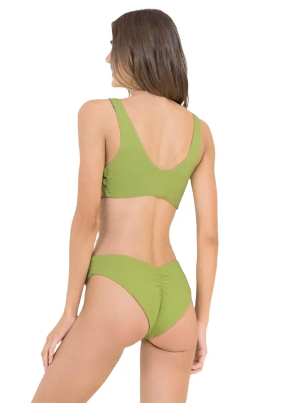 Maaji Herbal Green Journey Double V Bikini Bottom sold by Maaji