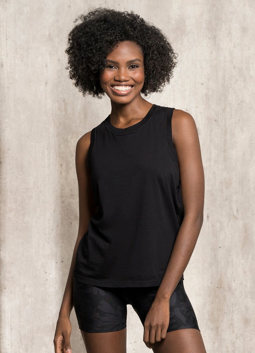 Maaji Midnight Black Faery Lounge Tank Top sold by Maaji