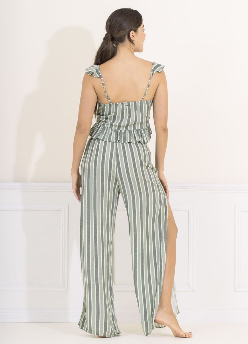 Maaji Spearmint Stripe Harper Sleep Pant Set sold by Maaji product image thumbnail 2