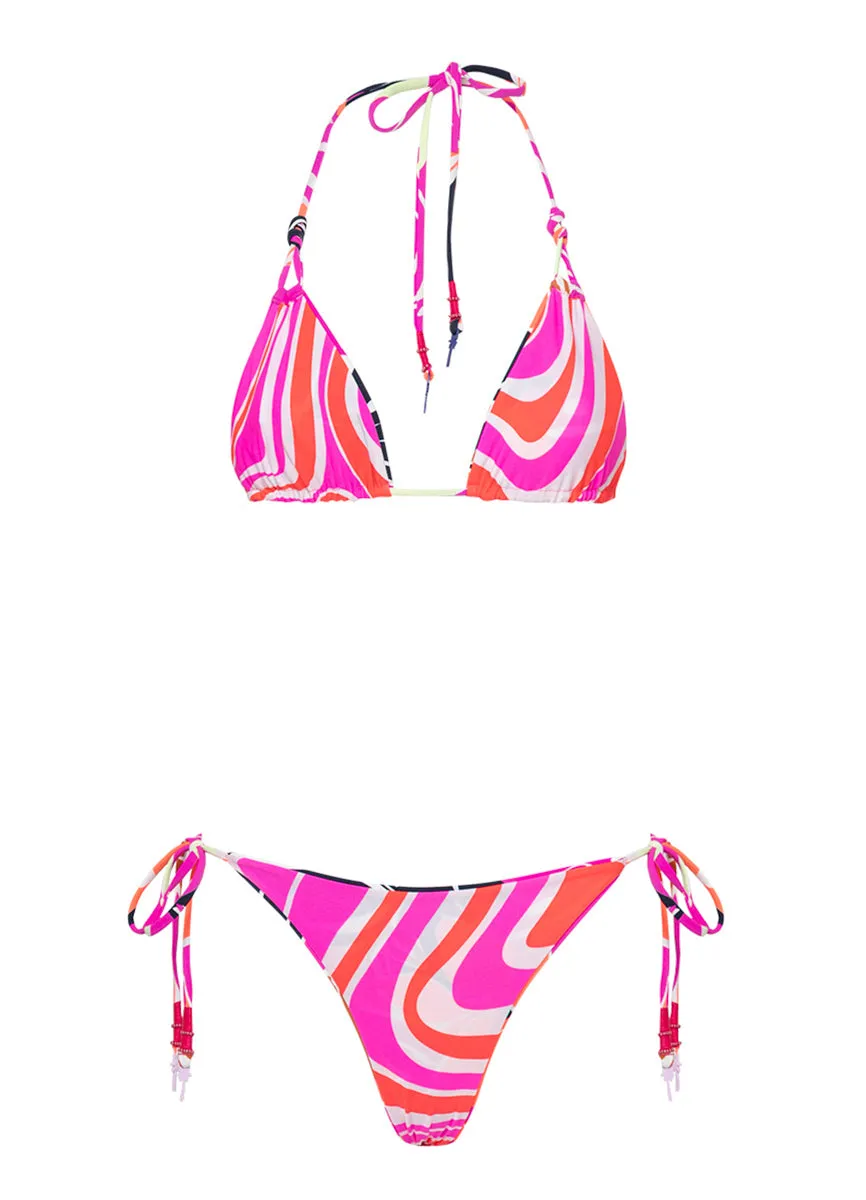 Maaji Jungle Reef Sunning Low Rise Tie Side Bikini Bottom sold by Maaji product image thumbnail 5