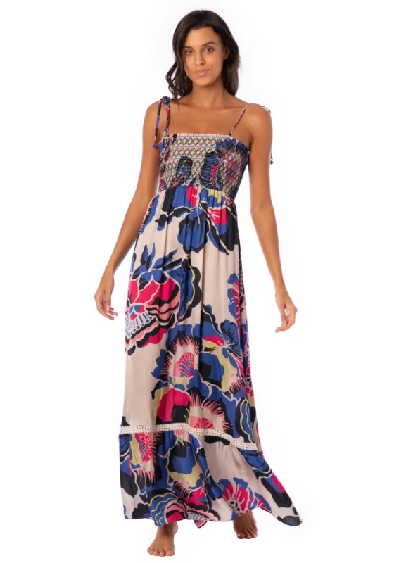 Maaji Ultramarine Florals Bewitched Long Dress sold by Maaji