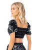 Maaji Ink Botanicals Clover Beachwear Crop Top sold by Maaji