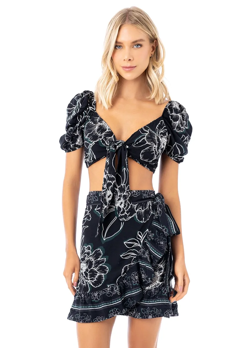 Maaji Ink Botanicals Clover Beachwear Crop Top sold by Maaji product image thumbnail 5