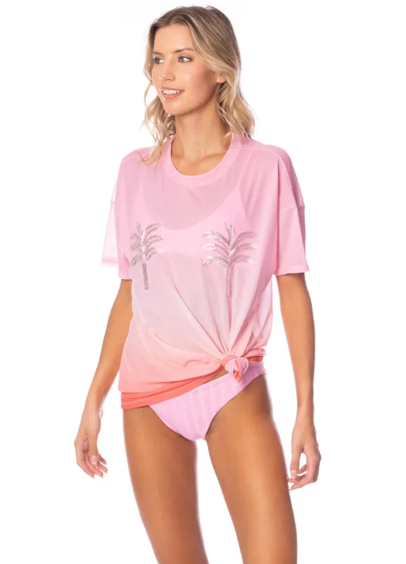 Maaji Flame Palms Lippy T-Shirt sold by Maaji